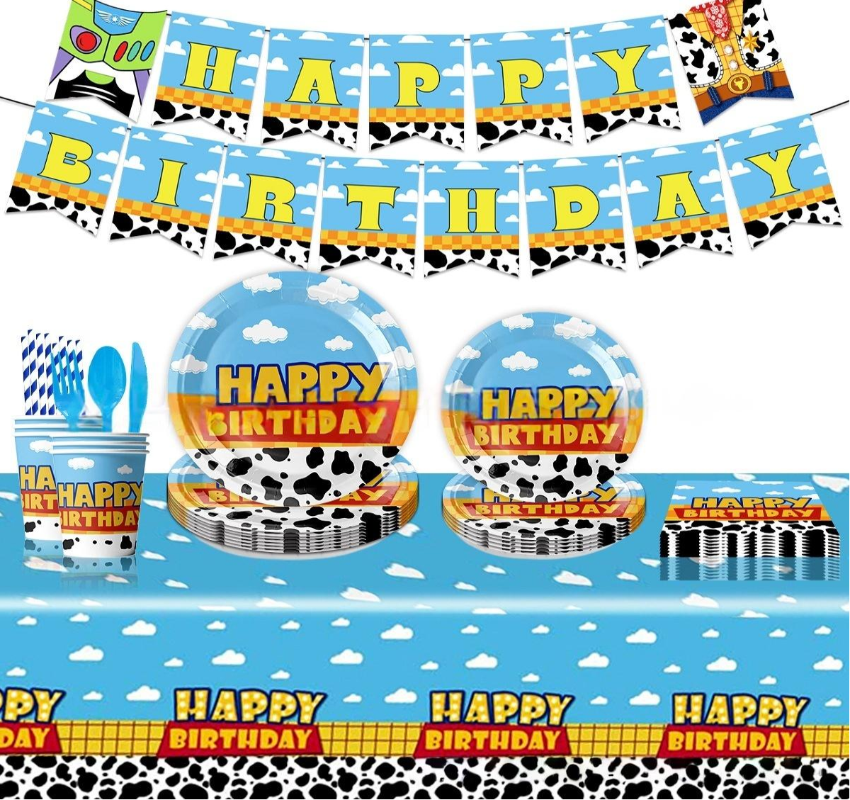 Toy Story Party Tableware Set 135pcs