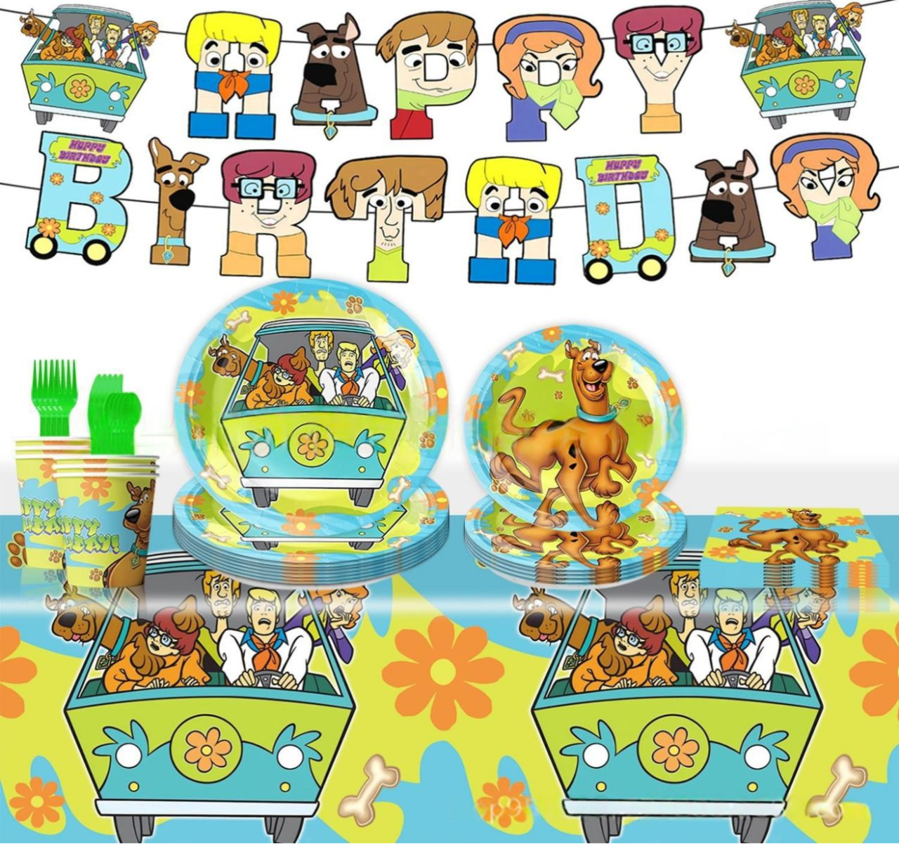Scooby Doo Tableware Set 141pcs