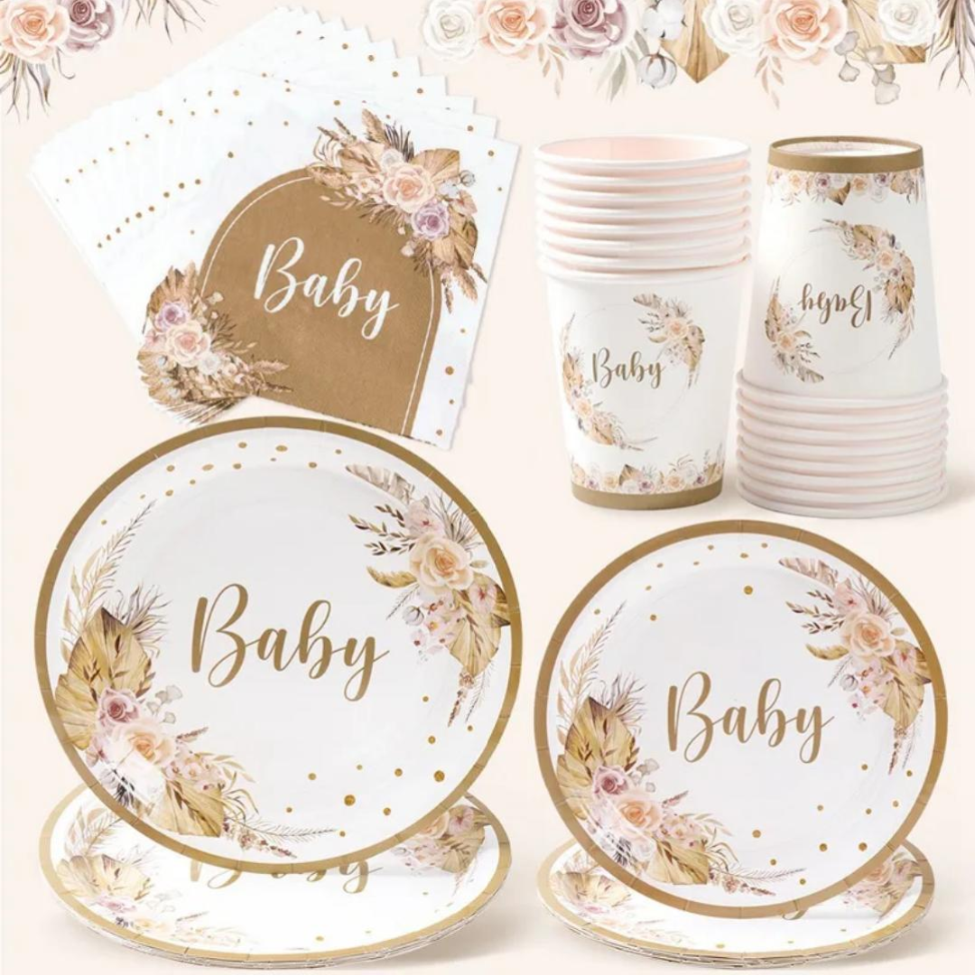 Baby Shower Themed Tableware Set