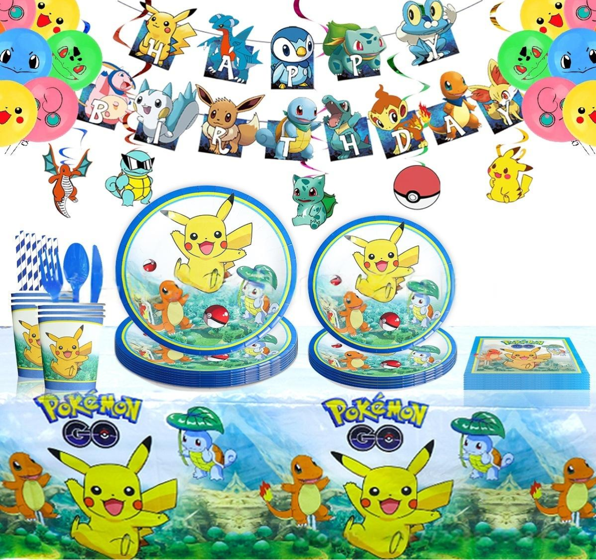 Pickachu Boy Tableware Set 213pcs