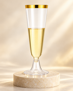 Disposable Transparent Detachable Colorful Elegant Party Wedding Bar Event Cocktail Champagne Plastic Cup 20CT