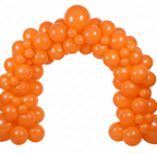 Party Paradise Store orange matte latex balloon arch for birthday parties and events