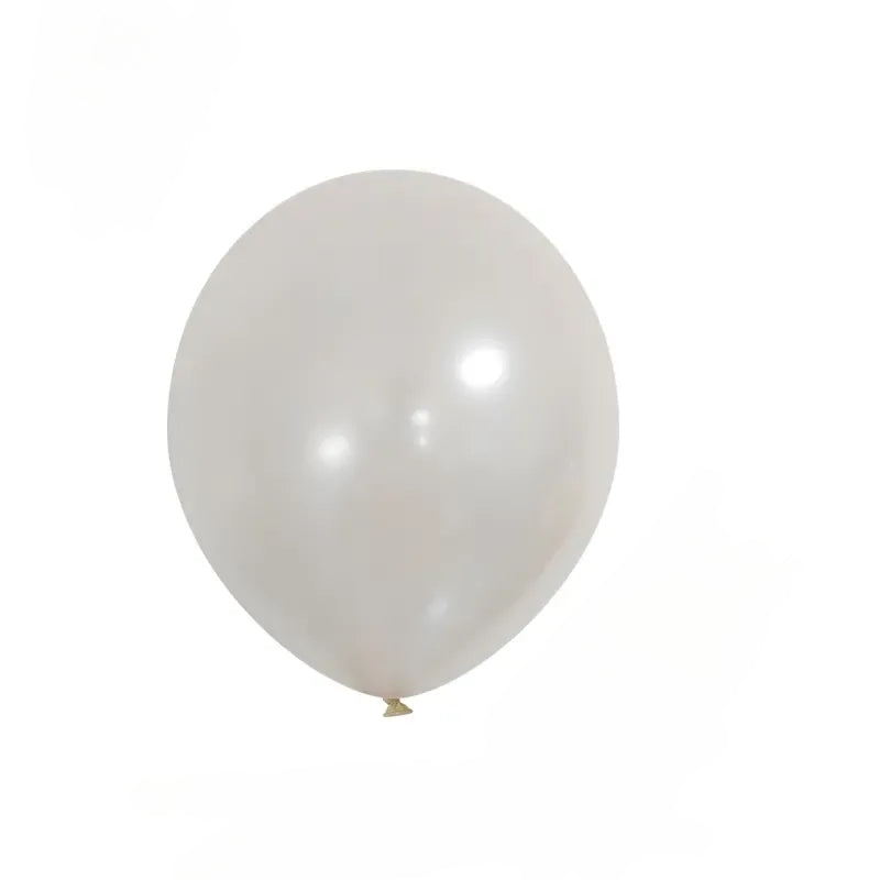 Party Paradise Store 12-inch white metallic latex balloon for party decorations and special events
