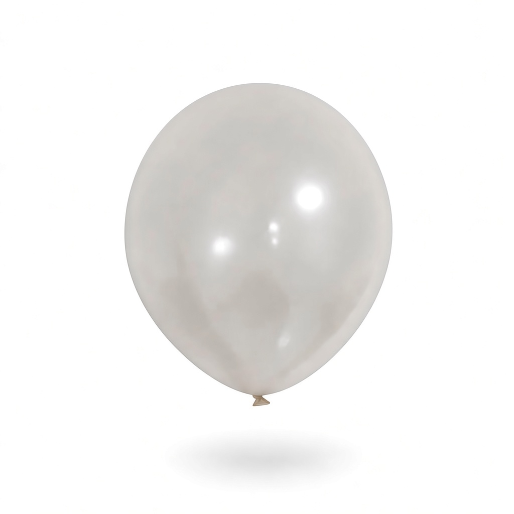 Party Paradise Store 12-inch white metallic latex balloon for party decorations and special events