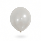 Party Paradise Store 12-inch white metallic latex balloon for party decorations and events