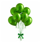 Chrome ICE double layer in Fruit Green, Chrome Latex Helium Balloons for Graduation Garland Arch Kit Corporate Event Wedding Birthday Baby Shower Party Decorations in two sizes 10"/12"