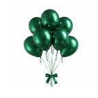 Chrome ICE double layer in Blackish Green , Chrome Latex Helium Balloons for Graduation Garland Arch Kit Corporate Event Wedding Birthday Baby Shower Party Decorations in two sizes 10"/12"