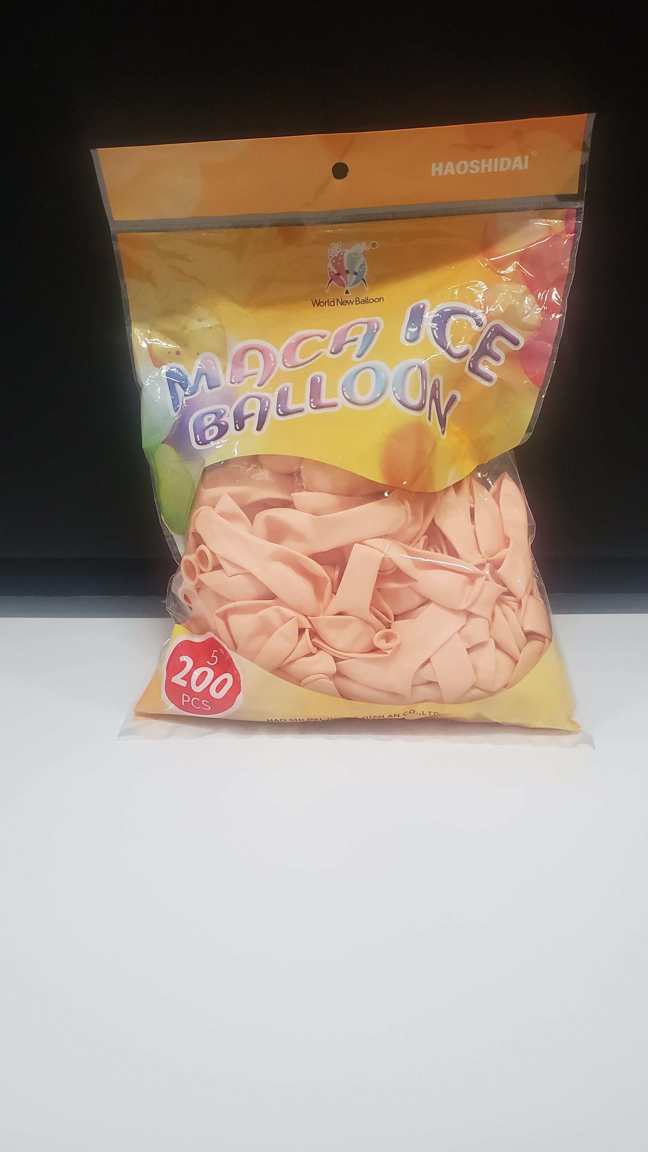 Paste Macaron Orange Balloon 200ct 5"