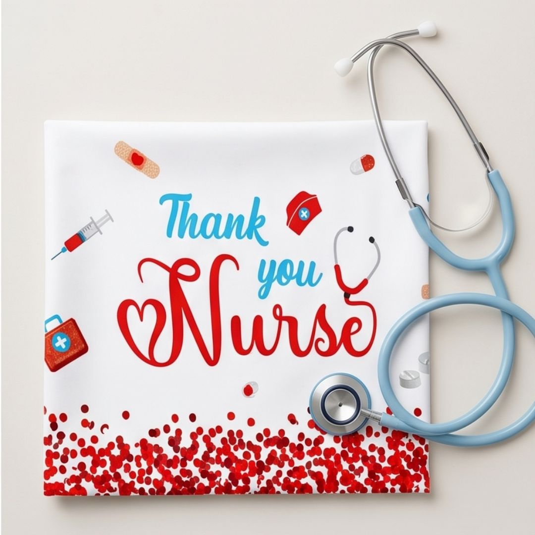 Healthcare themed table cover