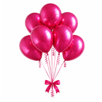 Chrome ICE double layer in Precious Red, Chrome Latex Helium Balloons for Graduation Garland Arch Kit Corporate Event Wedding Birthday Baby Shower Party Decorations in two sizes 10"/12"
