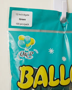 Green Agate (Marble) Balloon 12in 100pk
