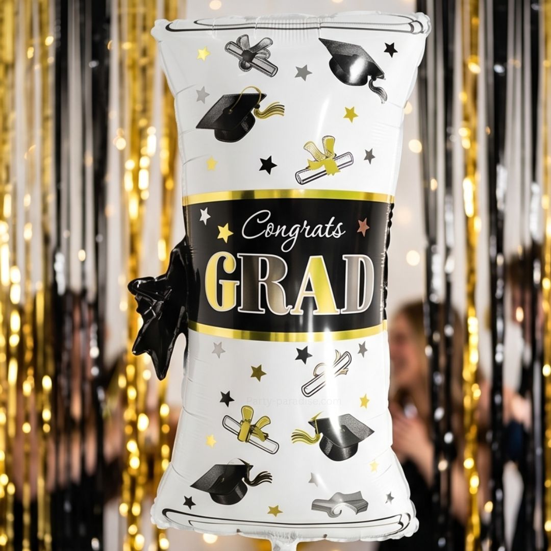 Congrats Grad Balloons - Balloons Class of 2026 Grad Star Mylar Foil Balloon for College, Kindergarten Grad Party Decorations Secondary image