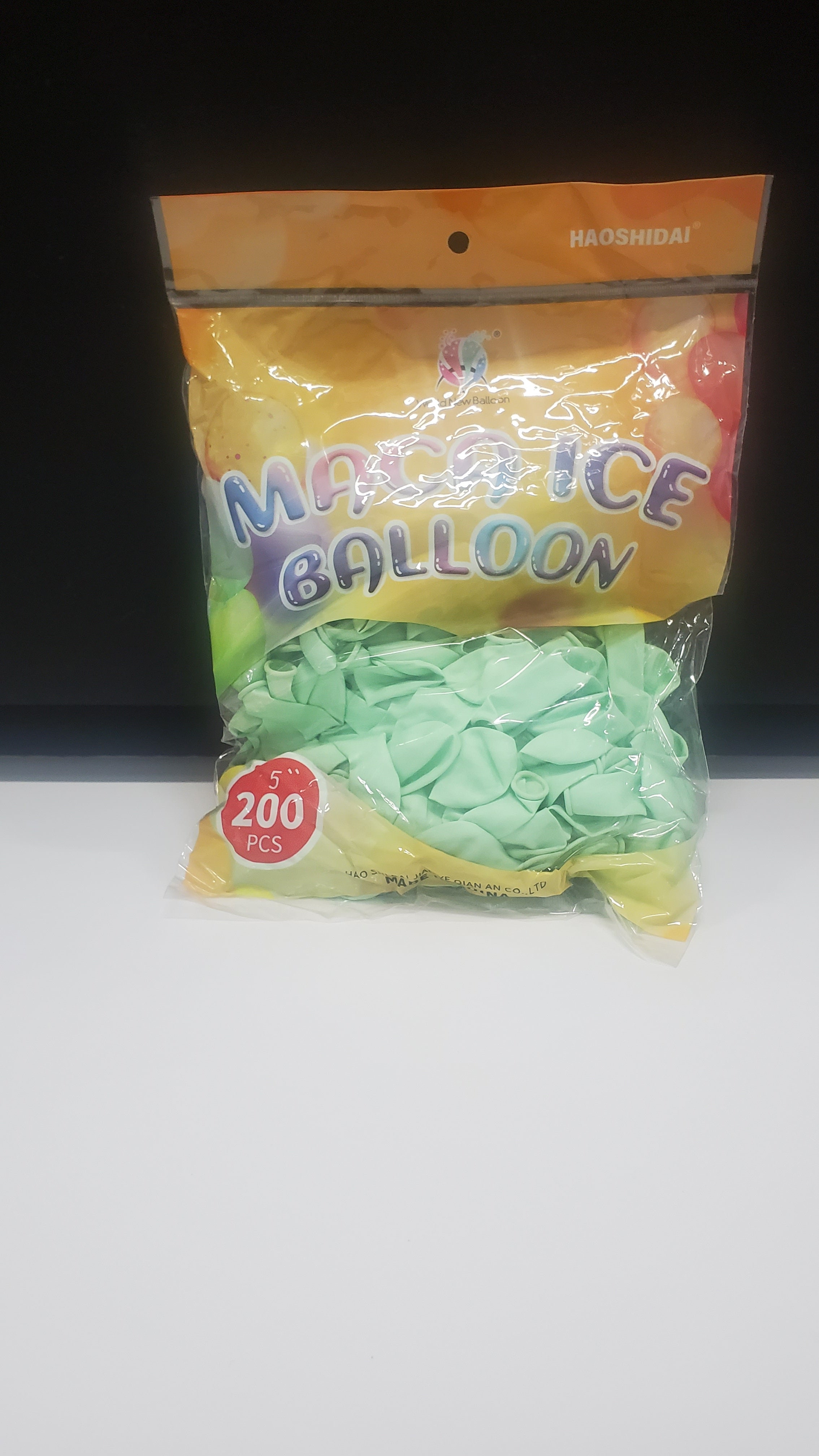 Pastel Macaron Balloon in Green 200ct 5"