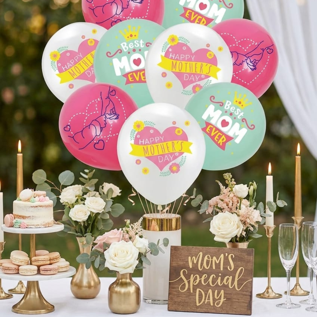 Best Mom ever Mother's Day balloons