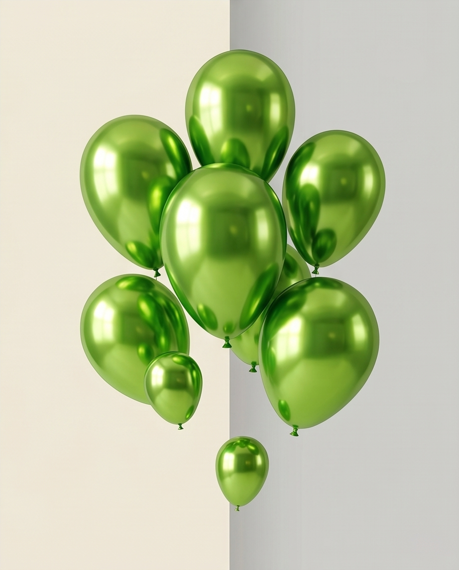 Chrome ICE double layer in Aqua Green, Chrome Latex Helium Balloons for Graduation Garland Arch Kit Corporate Event Wedding Birthday Baby Shower Party Decorations in two sizes 10"/12"