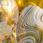 22 in 3D Happy Birthday Balloons Bouquets | Yellow