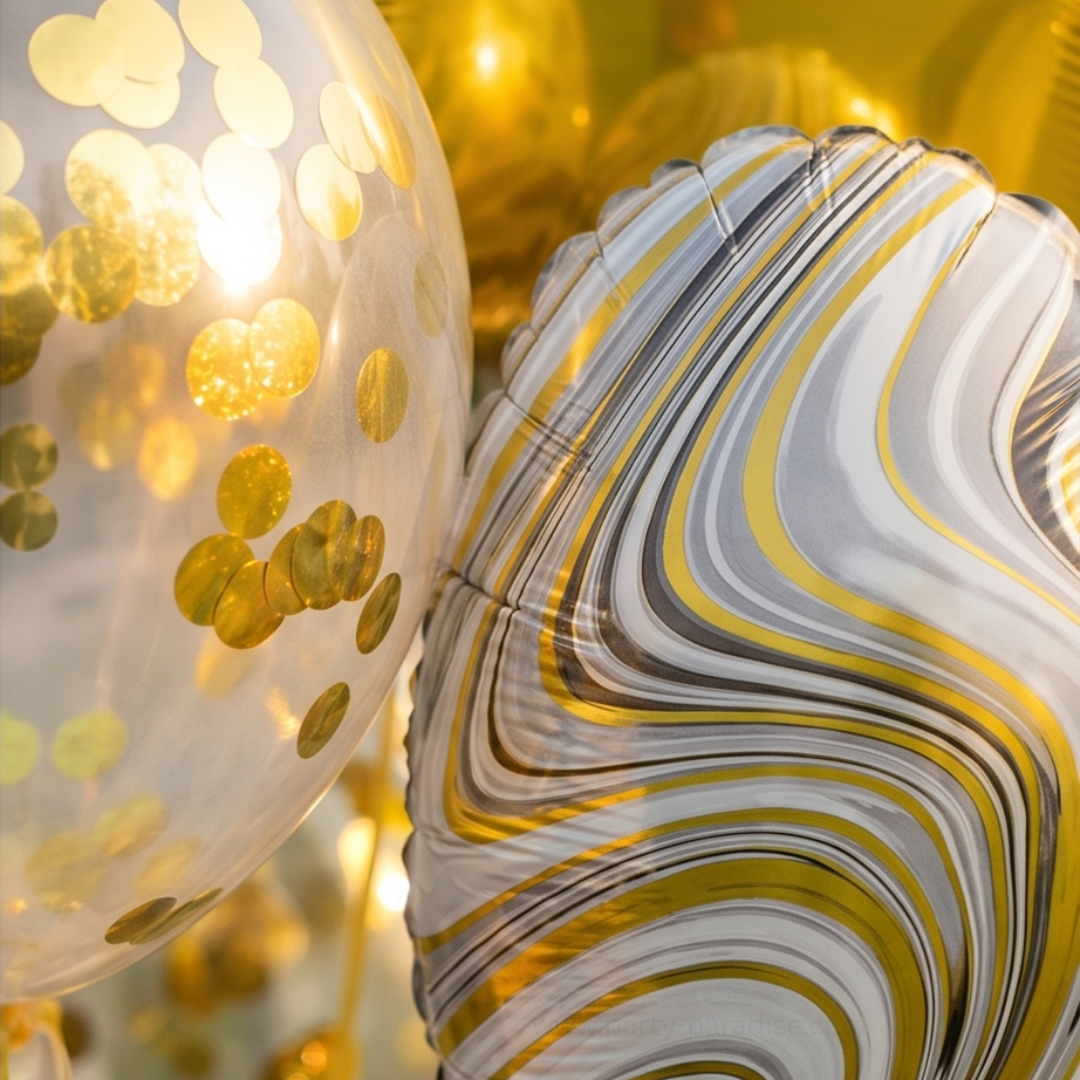 22 in 3D Happy Birthday Balloons Bouquets | Yellow