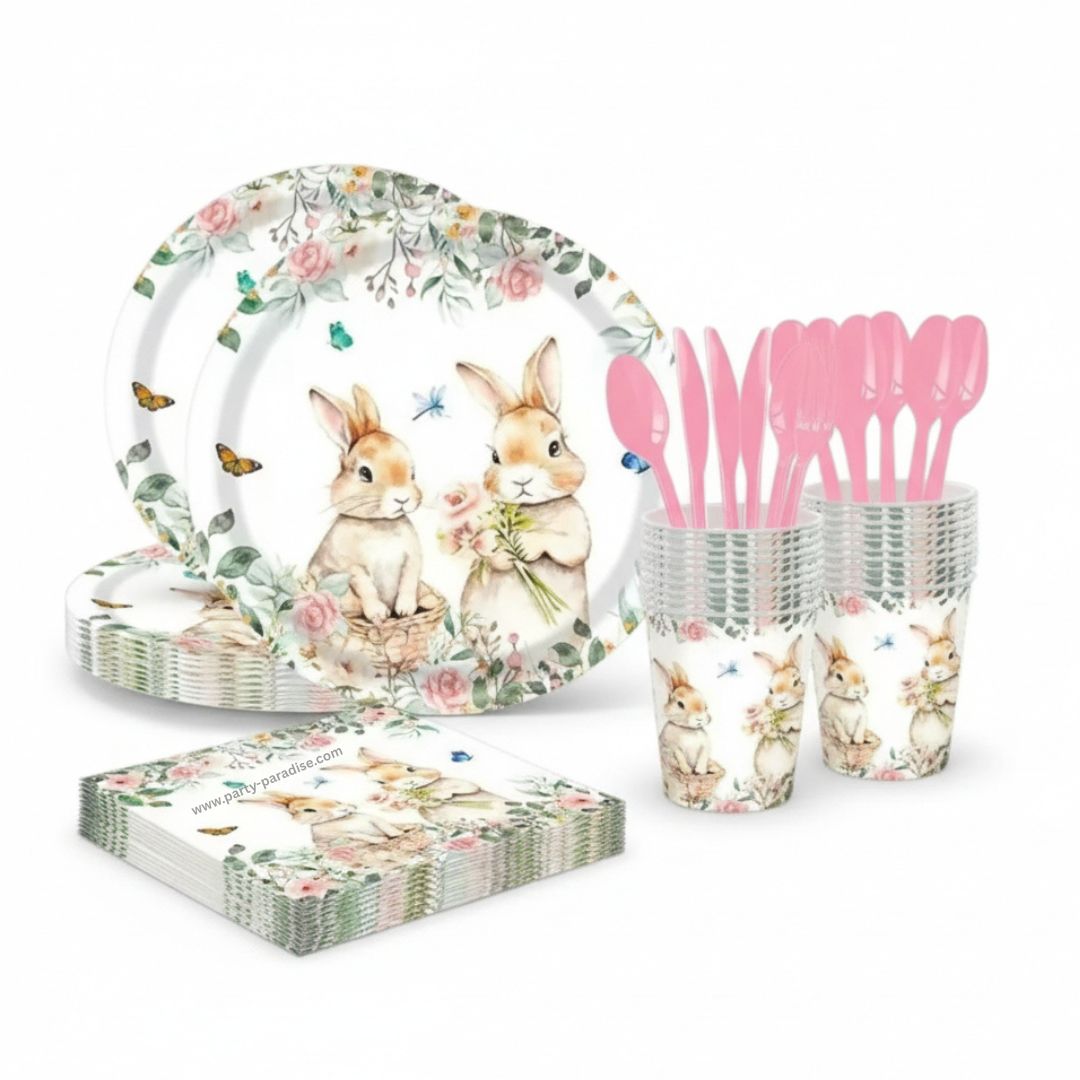 Easter Tableware Sets 60 pcs