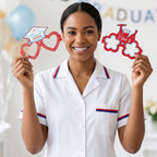 Healthcare themed paper glasses 6pcs