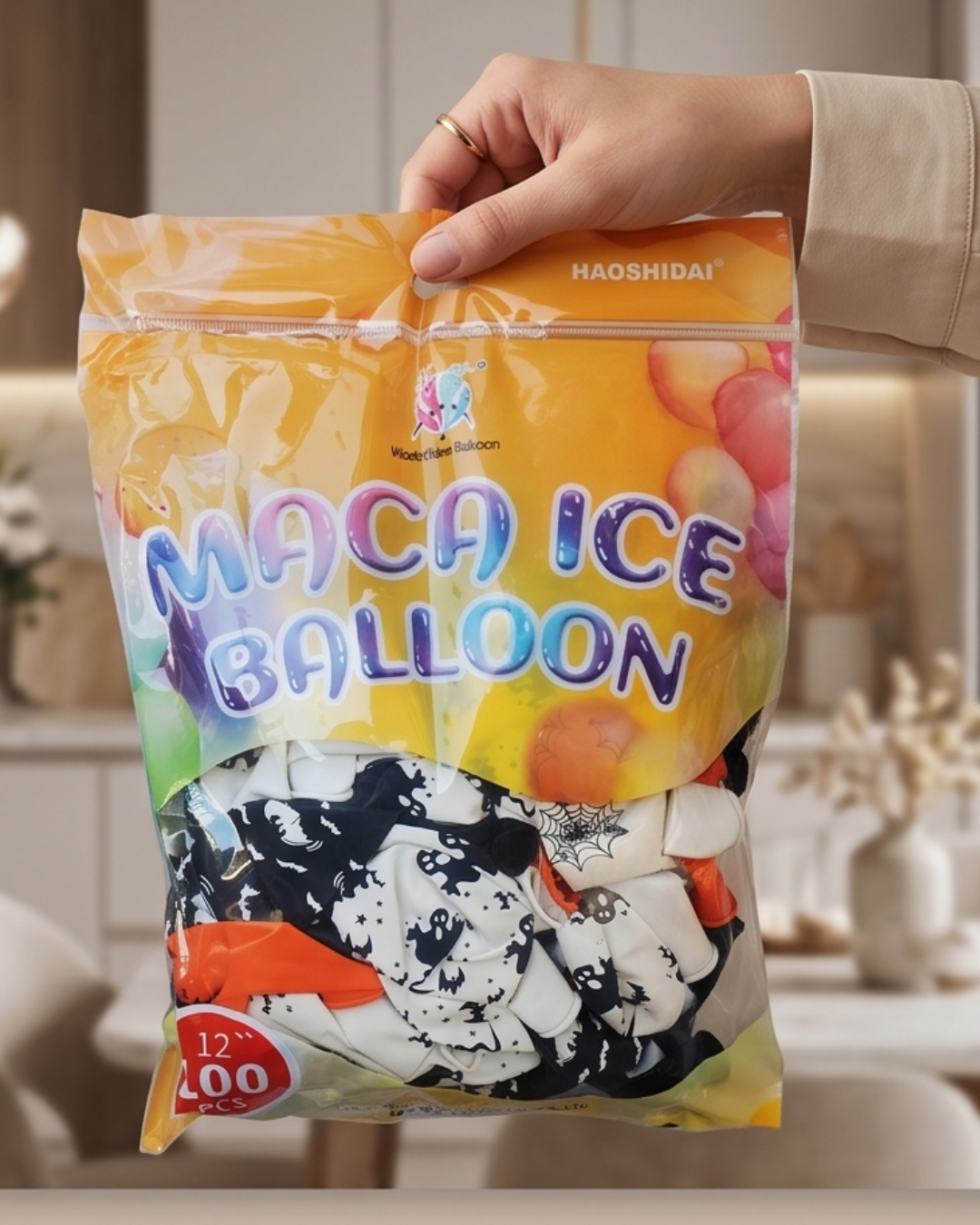 Assorted Halloween Balloons Premium Latex 12 inches 100ct