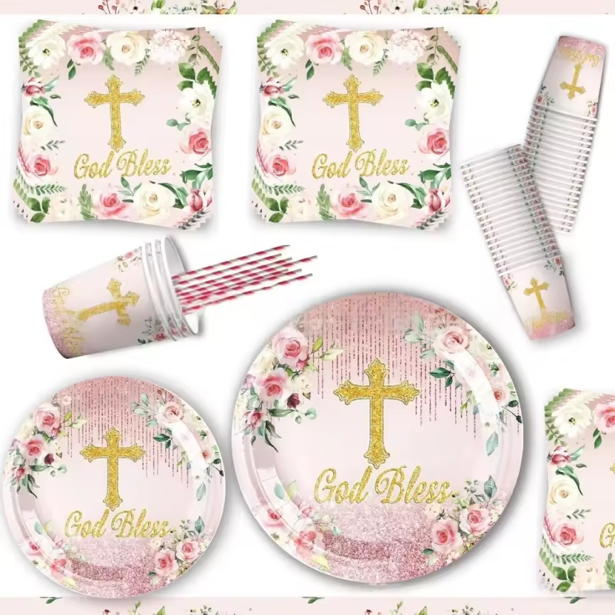 Baptism Tableware Set 81 pieces Main image