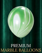 Green Agate (Marble) Balloon 12in 100pk