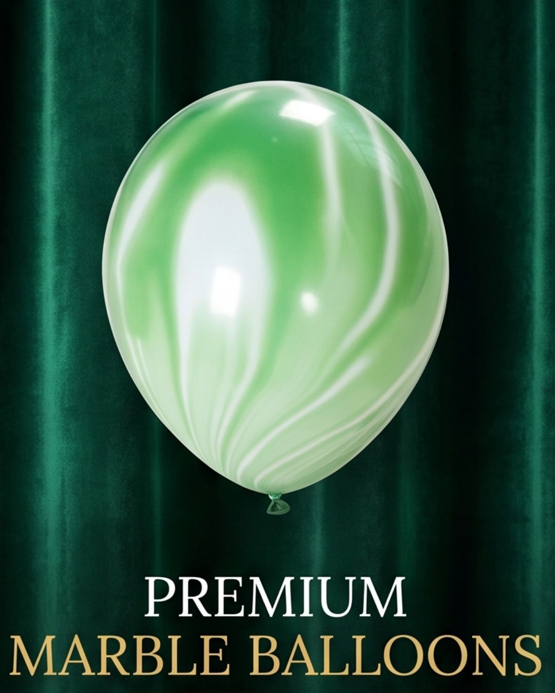 Green Agate (Marble) Balloon 12in 100pk