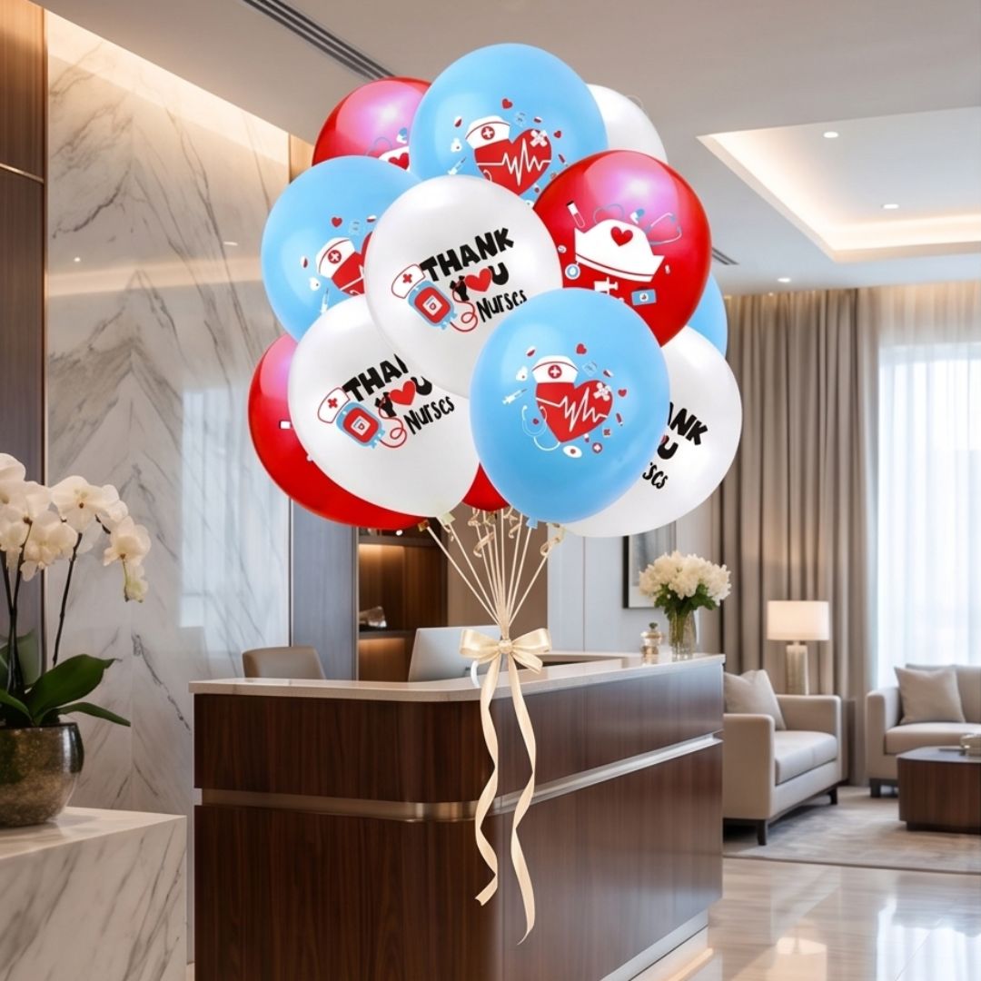 Healthcare themed Balloons Bouquets 12 pcs