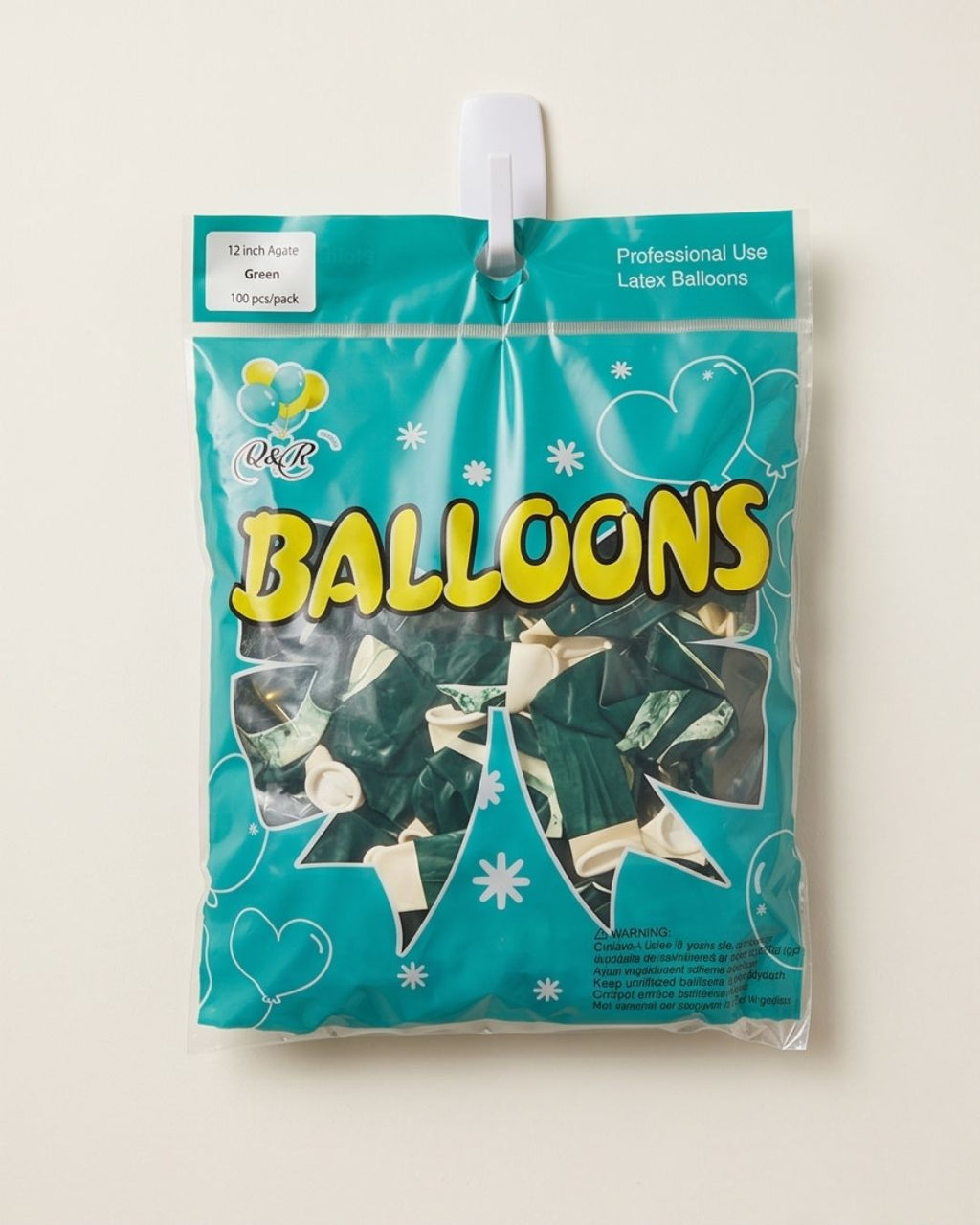 Green Agate (Marble) Balloon 12in 100pk
