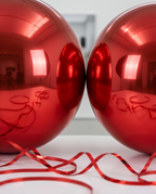 Chrome Ice in Red, 50 Pcs 12 Inch Silver Chrome Latex Balloons for Balloon Garland or Arch as Wedding, Birthday, Disco Party Balloons Decorations in 12"/10"