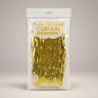 2 Pack 3.3x7.05 Feet Gold Foil Fringe Backdrop Curtains, Tinsel Streamers, Fringe Backdrop for 2026 New Years Eve, Graduation, Birthday, Baby Shower, Gender Reveal, Disco Party