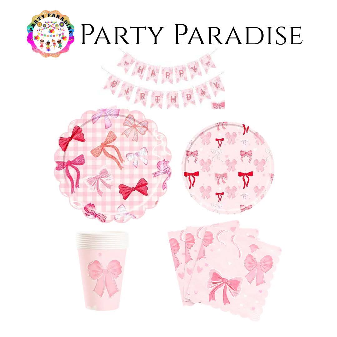 Pink Bow Tableware Set Main image
