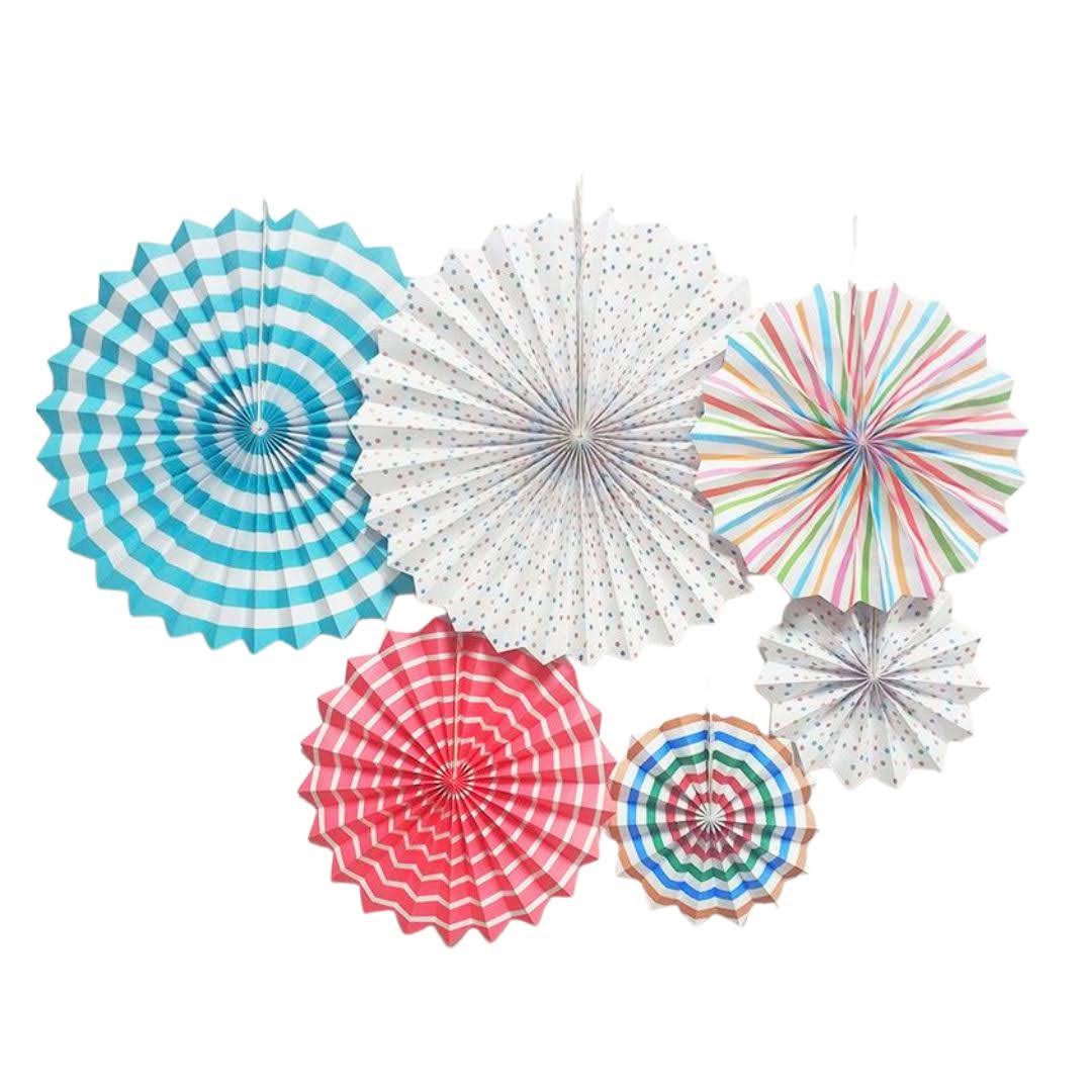 Blue White Paper Fan Main image