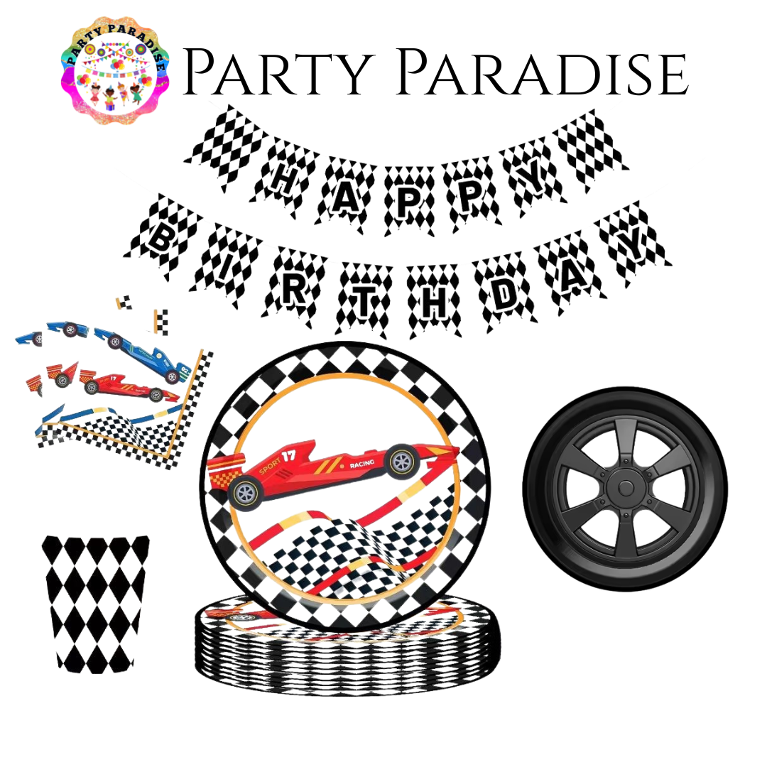 Race Car Nascar Tableware Set