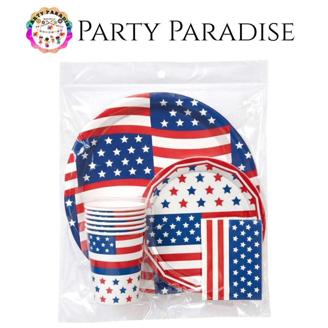Red,White and Blue Plate Set| 4th July Main image